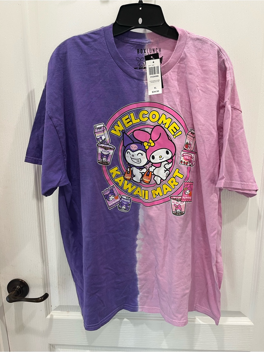 Lunchbox Sanrio Purple & Pink 'Welcome Kawaii Mart' Graphic Tee